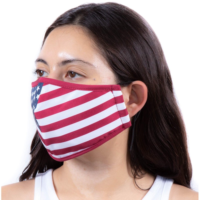 Headmost Comfymask 3 Layer Large Fabric Facemask: Water Repellent, Washable,