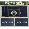 Pack of 2 Jerusalem Cross Crusader Jihad Patches Tactical Embroidery