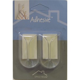 Spectrum Adhesive V-towel Holder - Color: Clear - 4 Hooks