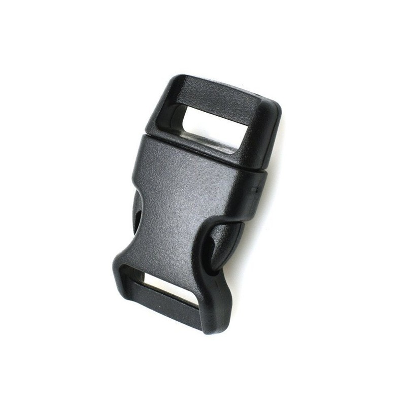 HONGCI 30PCS Side Release Plastic Mini Buckles 15mm(5/8") Inch Black-Great