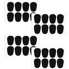 Aquafix Mouthpiece Patch Sax Clarinet Cushion 32 Pcs Mouthpiece Pad Accessory 0.8mm Black Protective Anti-deformation Easy to Use ( Shape)