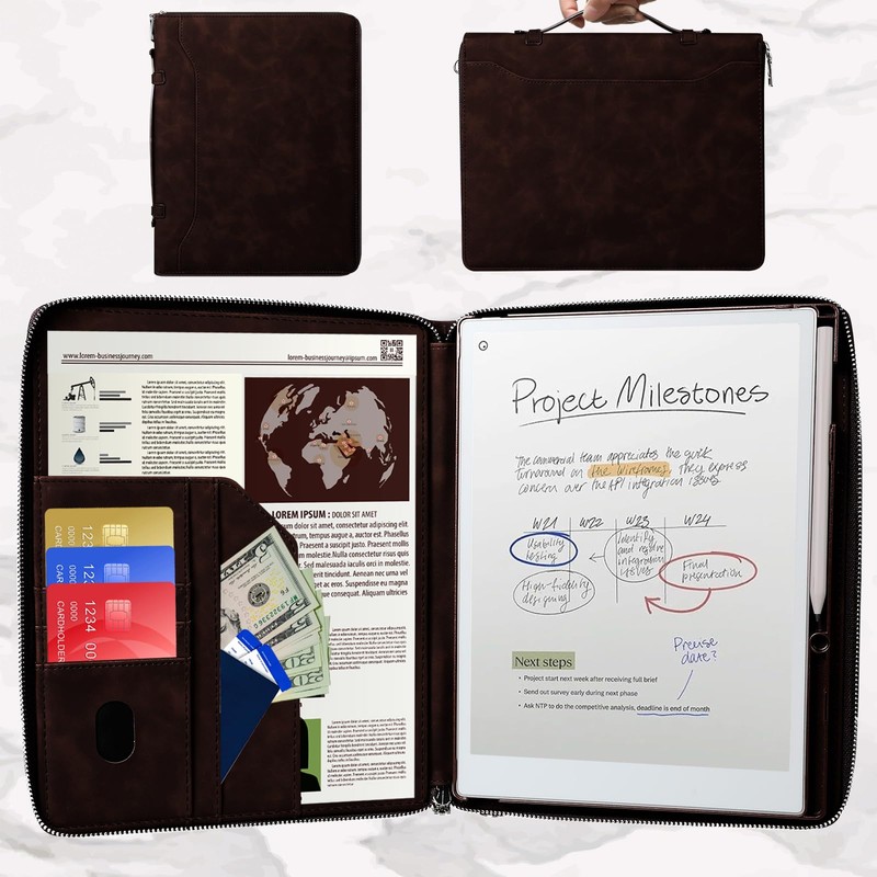 E NET-CASE Premium PU Leather Case for Remarkable Paper Pro