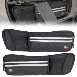 KEMIMOTO Upgraded Saddlebag Lid Organizers 2 Pack Compatible with Touring 1980-2024 2025 for Street Glide Road King Road Glide FLT FLH Black