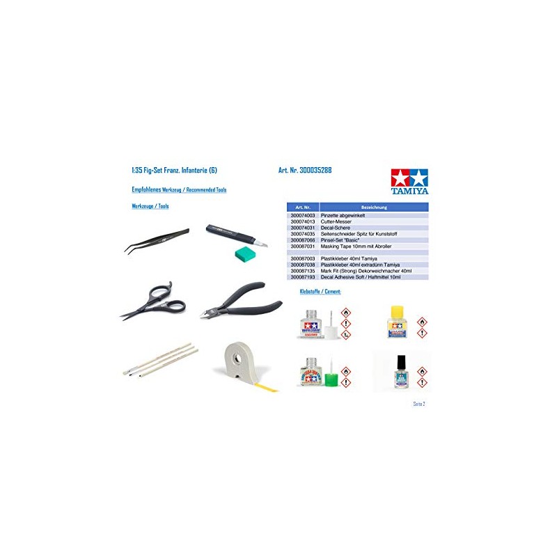 Tamiya Models French Infantry Set