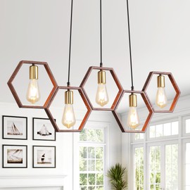 Kitchen Island chandelier Dining Room Light Fixture Farmhouse Pendant Lights Rustic Kitchen Light Fixtures5-Lights Industria Lighting for Kitchen Island Bedroom Dining Room Hallway entryway