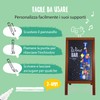 Securit Waterproof Glass + Chalkboard Markers, Medium Nib, Wallet 4-Pack,