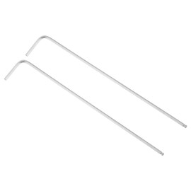 sourcing map 1/16" Ball End Hex Key Wrench, L Shaped Long Arm 40Cr Repairing Tool, SAE 2 Pcs
