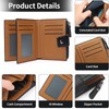 LOUEBICA Men's Genuine Leather RFID Blocking Wallet Small Bifold Men's
