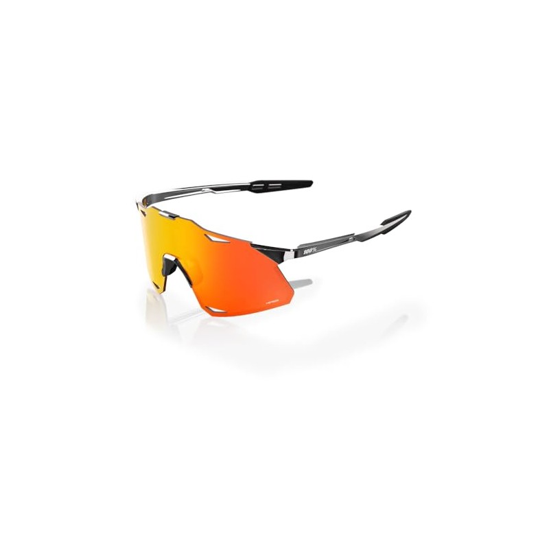 100% Hypercraft Sunglasses - Black Chrome; HiPER Red Mirror