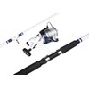 Okuma TBF-1002-65 Tundra Baitfeeder Combo, 10' Medium/Heavy 2 Piece White