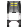 12.5FT Heavy-Duty Telescoping Ladder, 330lb Capacity Aluminum Extension Ladder with