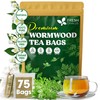 FreshDrinkUS, Premium Wormwood Tea - 75 Tea Bags - Handcrafted