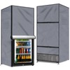Coldairsoap Outdoor Refrigerator Cover Dustproof Freezer for Protecting Upright Freezers/Beverage