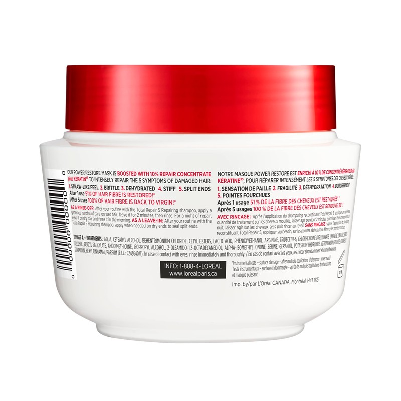 L'Oreal Paris Total Repair 5 Restoring Hair Mask with Protein,