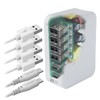 Kashimura NAC-038 Compact USB 6 Port 6A Charger Directly Connected