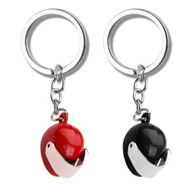 Motorcyclist Motorcycle Rider Helmet Keychain Gifts for Men Women Helmet Keychain for Motorcycle Lovers Christmas Birthday Gifts for Motorcycle Fans Key Chain for Car Keys Bag Accessories 2 PCS