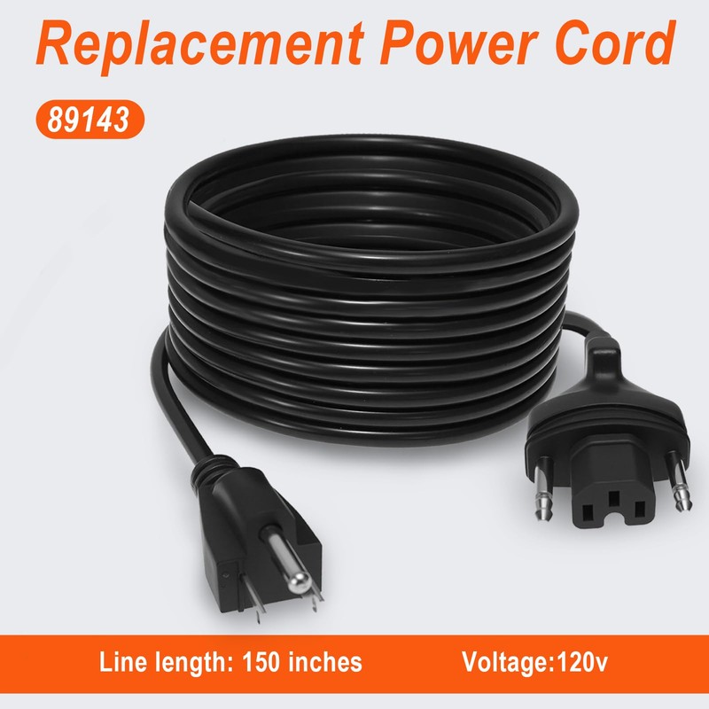89143 Power Cord Replacement Compatible with Robot Coupe MP Series,