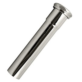 Westbrass D422-05 1-1/2" x 8" Slip Joint Extension Tube, Polished Nickel