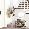 kiplant Rotary Coat Rack Stand with 8 Hooks, Bamboo Wood