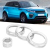 4Pcs A/C Knob Ring Trim Volume Adjuster Decor Fit for