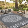 GarveeHome Outdoor Rug 8x10 Reversible Mats, Plastic Straw Rug, Large