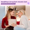 RealPlus 108PCS Crochet Kit for Beginners, 14 Sizes Crochet Hooks,