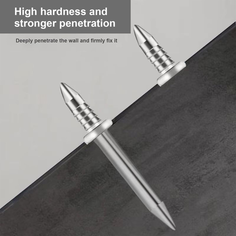 100 PCS Double Headed Skirting Nails,Double Nails,Seamless Steel Double Headed