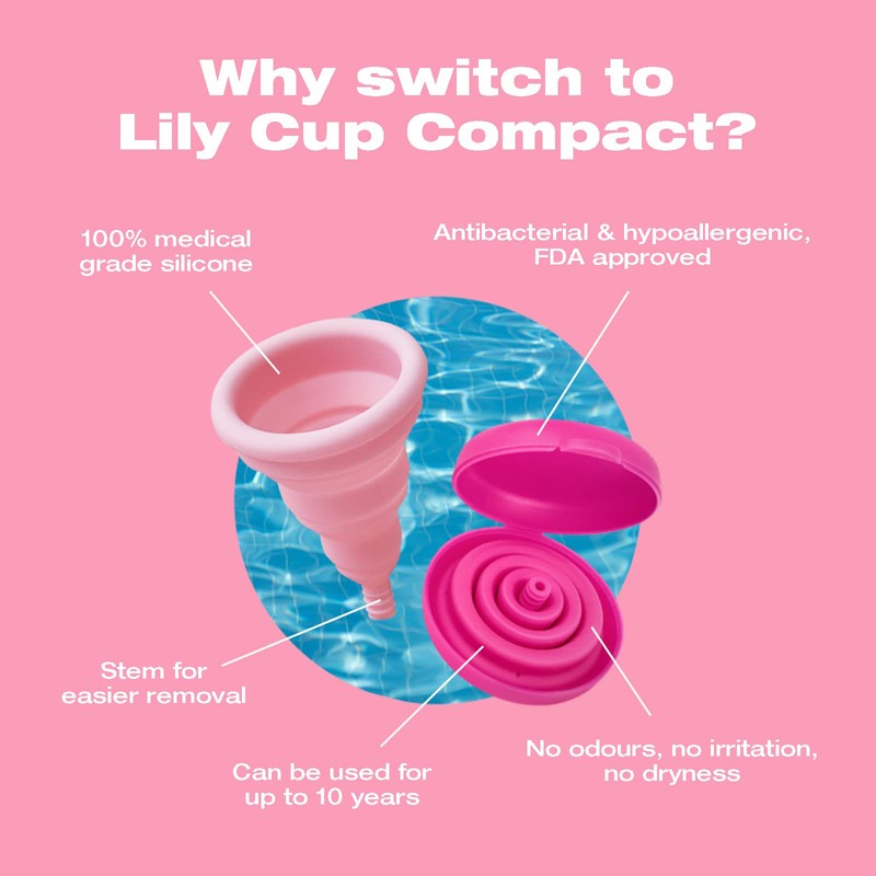 INTIMINA Lily Cup Compact Size B - Collapsible Period Cup