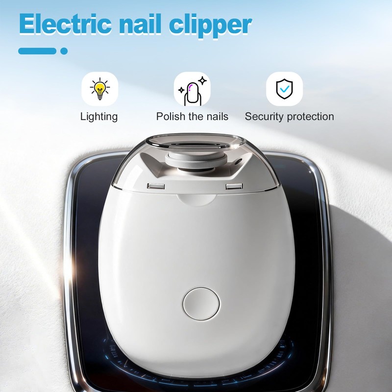 Automatic Electric Nail Clipper,3-Speed Quiet Nail Grinder with Nail Catcher,