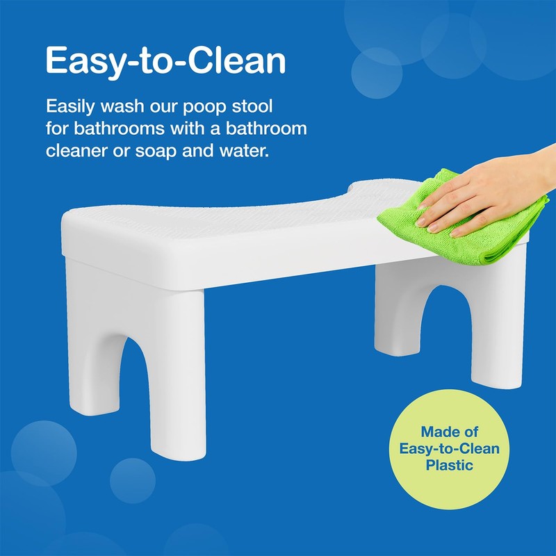 Step and Go Toilet Stool for Bathroom, Potty Poop Squat