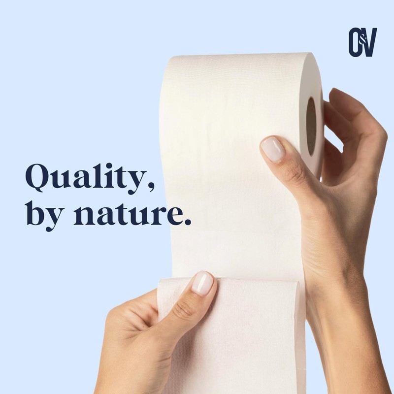 Ollie & Vince Bamboo Toilet Paper | Sustainable, Eco-Friendly, Plastic-Free