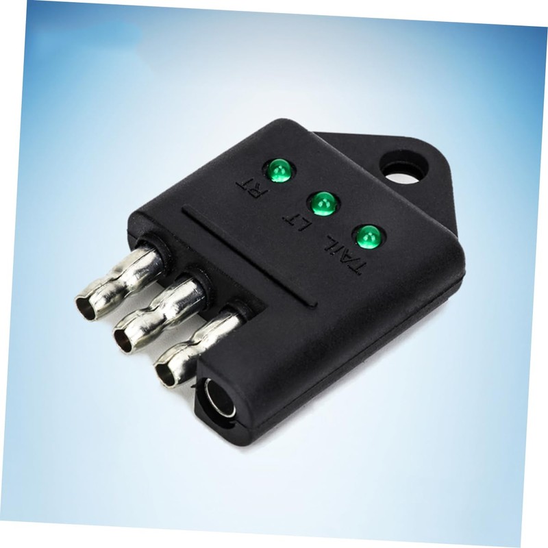 Ciieeo Pin Trailer Circuit Tester Socket Connection Tool with LED