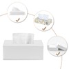 KINGFOM™ Rectangular PU Leather Facial Tissue Box Tissue Holder for