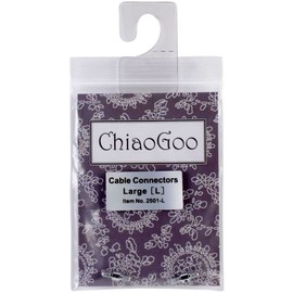 ChiaoGoo Cable Connectors for Spin or Twist Interchangeable Large Knitting Needle Set 2501-L