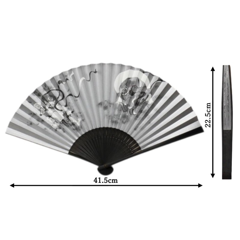 Kyoto Fan, Wind and Thunder Two Gods, Made in Japan,