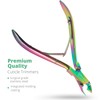 Cuticle Trimmer with Cuticle Pusher Professional Stainless Steel Cuticle Cutter