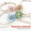 Curtain Tiebacks, 2PCS 3D Fabric Flowers Curtain Holders Adjustable Elegant