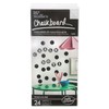Wallies Peel and Stick Black Chalkboard Dots, Set of 24