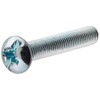 Zinc Round Head Combination Machine Screw 1/4" x 2-1/2"