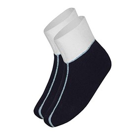 wobera Angora 70% Angora Double Walled Foot Warmers for Men and Women (Size 2 (UK 5-8), Navy