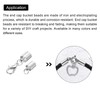sourcing map Cord End Caps 5.5mm End Caps Barrel Beads