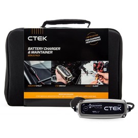 CTEK 40-515 MXS 5.0 Fully Automatic 4.3 amp Battery Charger with Indicator Eyelet and Connect Clamp