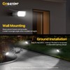 Ensenior Solar Spotlights Outdoor, Brightness Adjustable 6500K LED Solar Garden