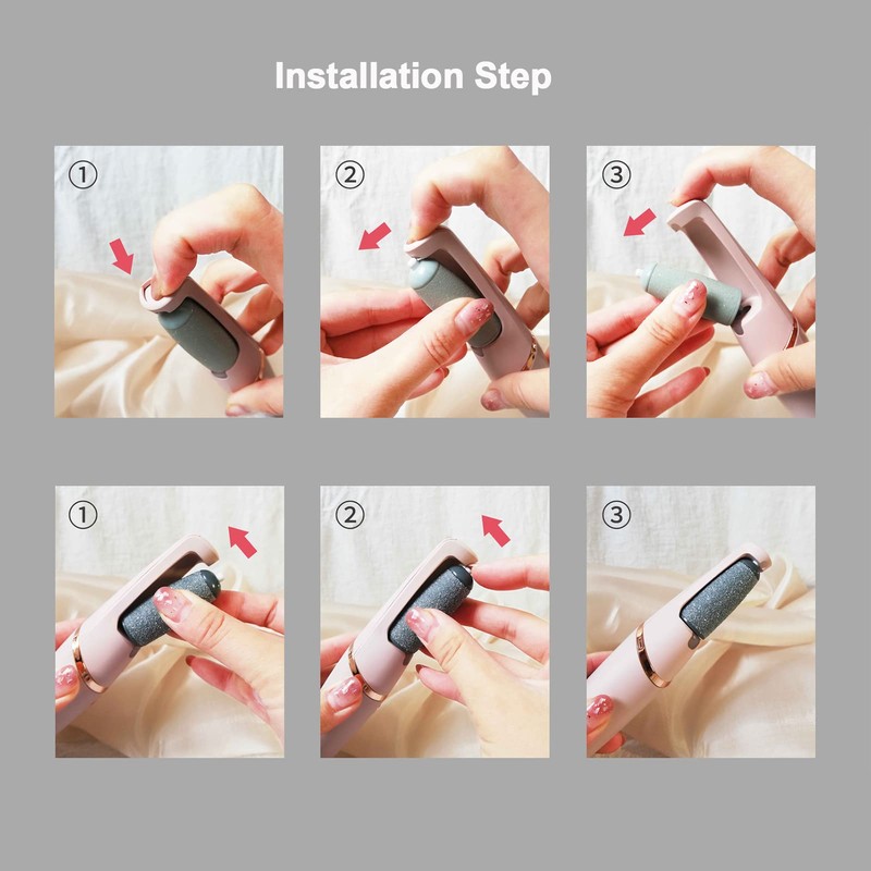 Flawless Pedi Replacement Heads fit for Finishing Touch/Amope Electric Pedicure,