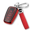 QBUC for Toyota Key Fob Cover with Keychain Premium TPU