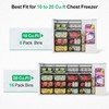 iSPECLE Freezer Organizer Bins for 10 to 20 Cu.Ft, 2