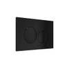 Vente-unique Toilet Control Plate with Double Button - Black -