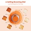 Roter Mond 2 Slice Toaster Retro Stainless Steel with Bagel,