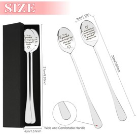 Grandad Gifts from Granddaughter Spoon,Grandad Fathers Day Birthday Christmas Gifts Memorial Gift Present from Grandchildren
