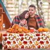 Lenyunge Fall Tablecloth,Maple Leaf Tablecloth 3pcs Waterproof Plastic Thanksgiving Tablecloth,Rectangle